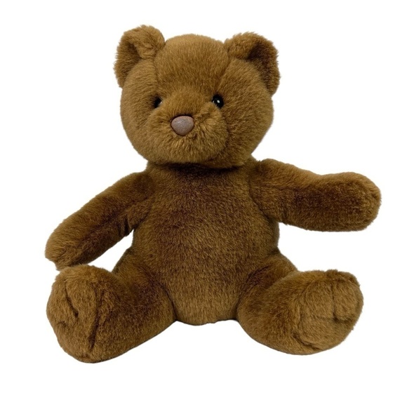 Build-A-Bear Teddy Bear Plush Brown L12”/W13” Flaws On Nose Very Clean! - Picture 1 of 10